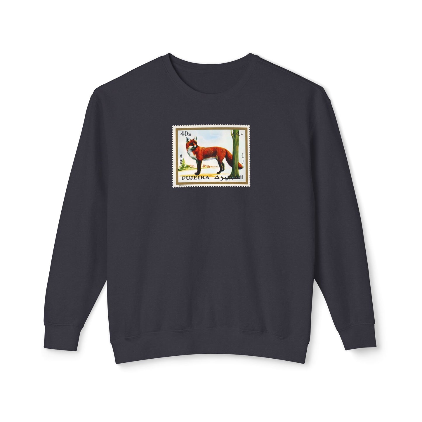 Vintage Fox Postage Stamp Crewneck Sweatshirt