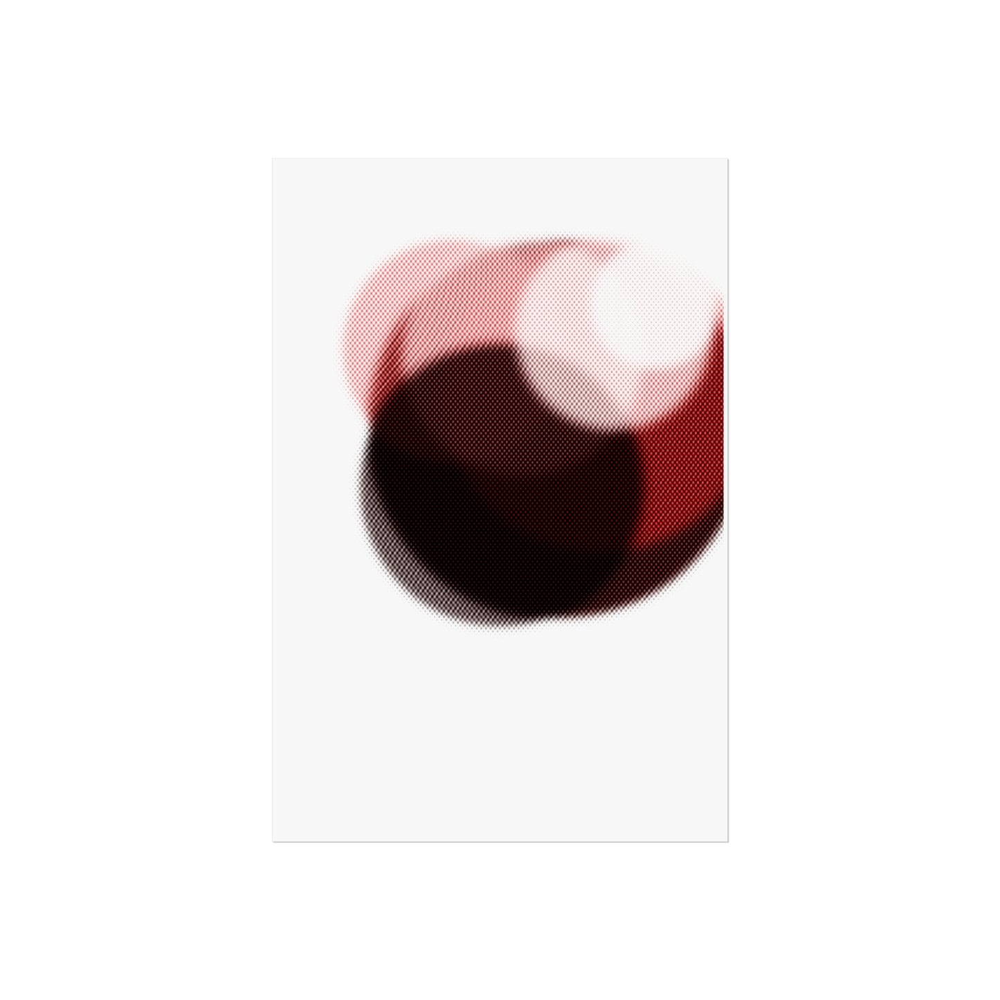 Abstract Red Circles Minimalist Wall Art