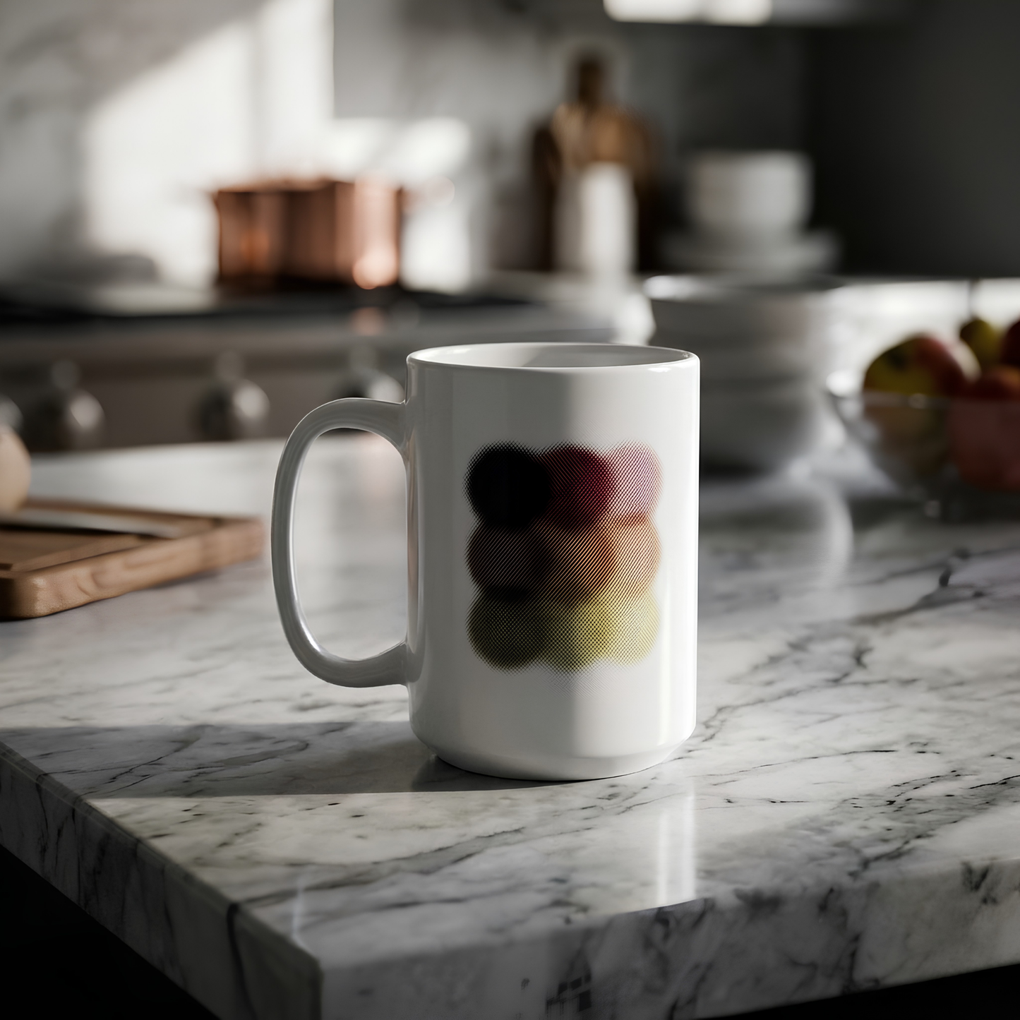 Colorful Watercolor Flower Ceramic Mug — Floral 11oz & 15oz Coffee Cup